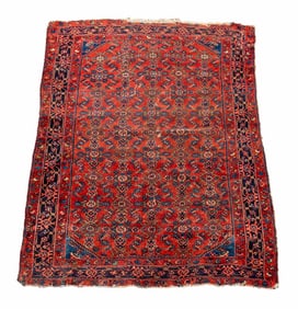 Persian Floral Diamond Pattern Rug, 6' 5" x 4' 9"