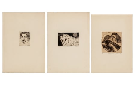 Swietlan Kraczyna Figural Scene Etchings, 3