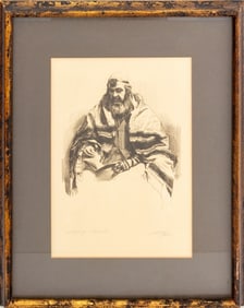 Sheldon Fink "The Rabbi" Lithograph