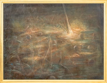 Alexis Rockman "Adrift" Double-Sided Oil on Canvas