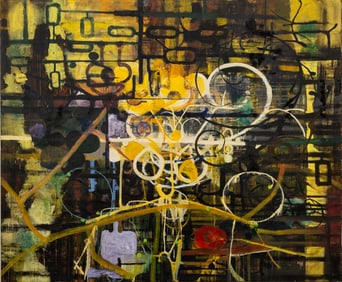 Willy Heeks "The Prophet" Oil on Canvas, 1990