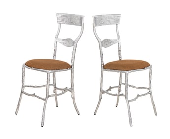 Michael Aram "Enchanted Forest" Chairs, Pair