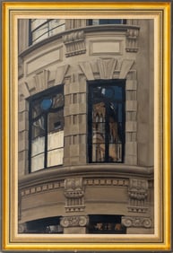 Lori Zummo Building Facade Oil on Canvas