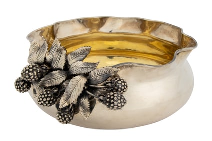 Turkish Melda Silver Centerpiece Bowl