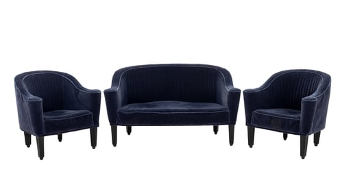 Josef Hoffmann by Wittmann Living Room Set, 3 Pcs.