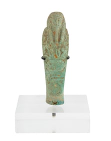 Ancient Egyptian Faience Ushabti Figure