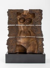 Josep Subirachs Nude Woman Bronze Sculpture, 1982