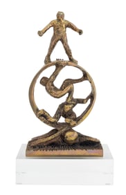 Ernest Bottomley Acrobat Figure Gilt Bronze