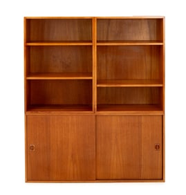 Danish Modern Teak Wood Bookcase