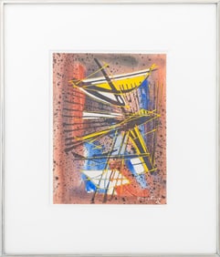 Jimmy Ernst Abstract Composition Gouache, 1952