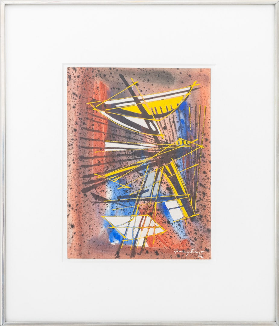 Jimmy Ernst Abstract Composition Gouache, 1952 (1 of 6)