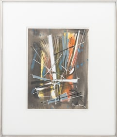 Jimmy Ernst Abstract Composition Gouache, 1952