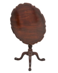 George III Mahogany Tripod Table, ca. 1765