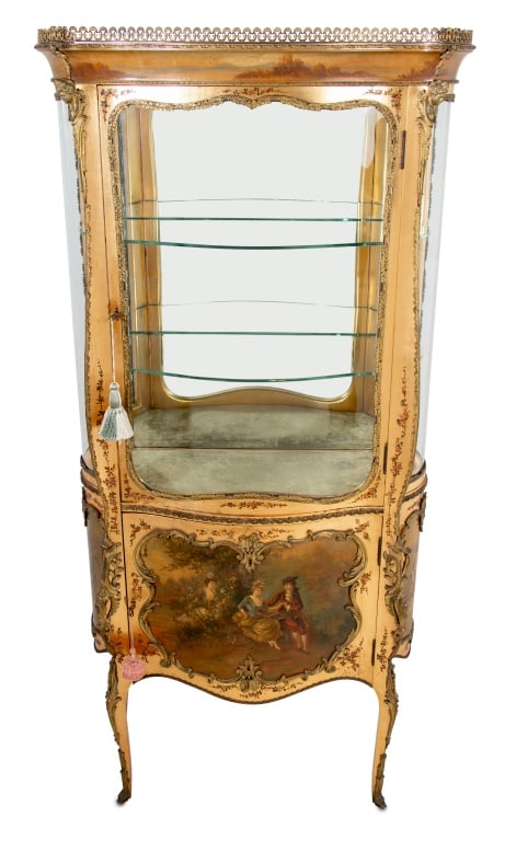 Louis XV Style Vernis Martin Vitrine (1 of 6)