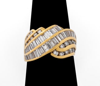 14K Yellow Gold Diamond Ring