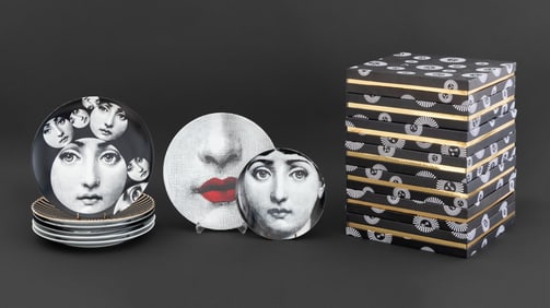 Fornasetti "Tema E Variazionoi" Plates, 8