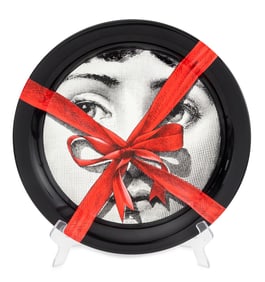 Fornasetti "Tema e Variazoni" Circular Iron Tray