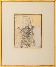 Manfred Schwartz "Falaise d'Aval" Pastel, 1960