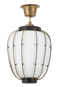 Angelo Lelli x Arredoluce Modern Glass Pendant