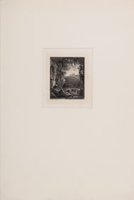 Samuel Palmer "The Sleeping Shepherd" Etching