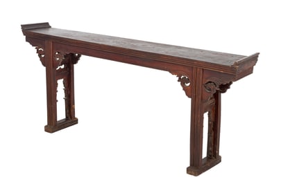 Chinese Carved Wood Altar Table