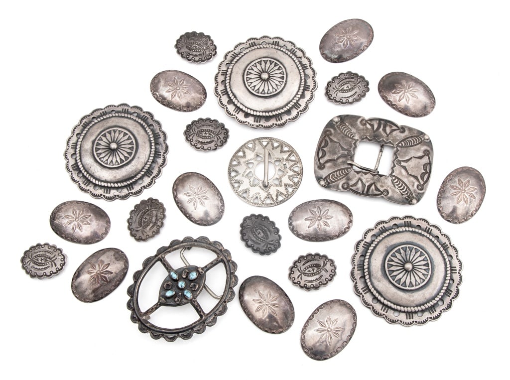Southwest Silver Belt Buckles and Clips, 23 (1 of 11)