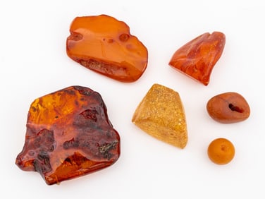 Amber Specimens and Beads, 6
