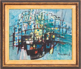 Zvi Mairovich Abstraction Oil on Canvas