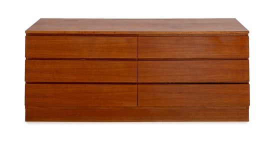 Danish Modern Teak Wood Long Dresser