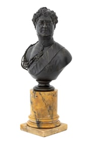 Patinated Bronze Portrait Bust of King George IV