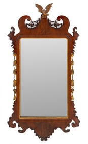 George III Parcel Gilt & Mahogany Mirror, ca. 1770