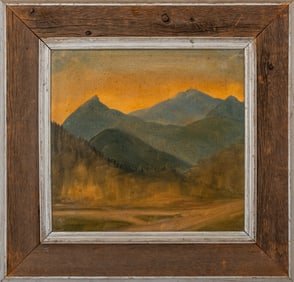 Helen M. Rainsford "Nippletop Mountains" Oil