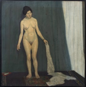 George Kenneth Hartwell Standing Female Nude Oil