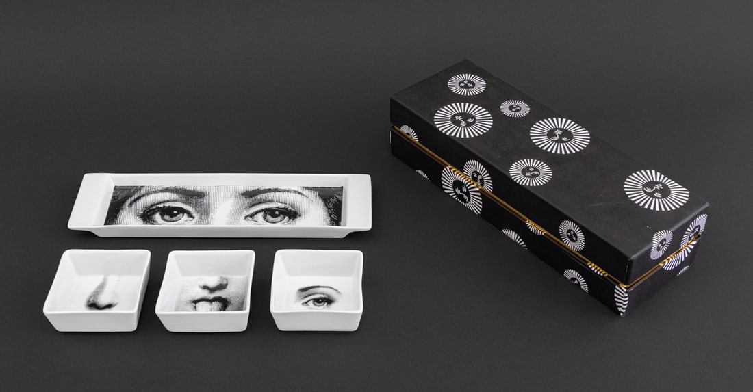Fornasetti "I Sensi" Appetizer Tray Set, 4 Pcs. (1 of 10)