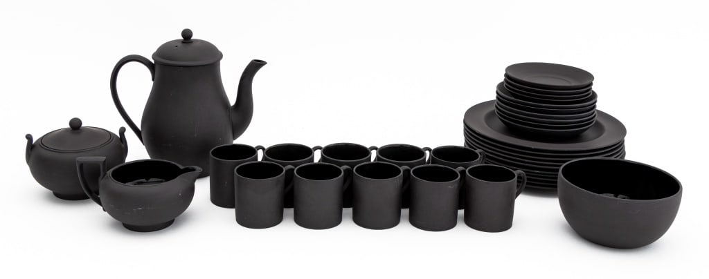 Wedgwood Black Basalt Cafe Noir Service for 10 (1 of 20)