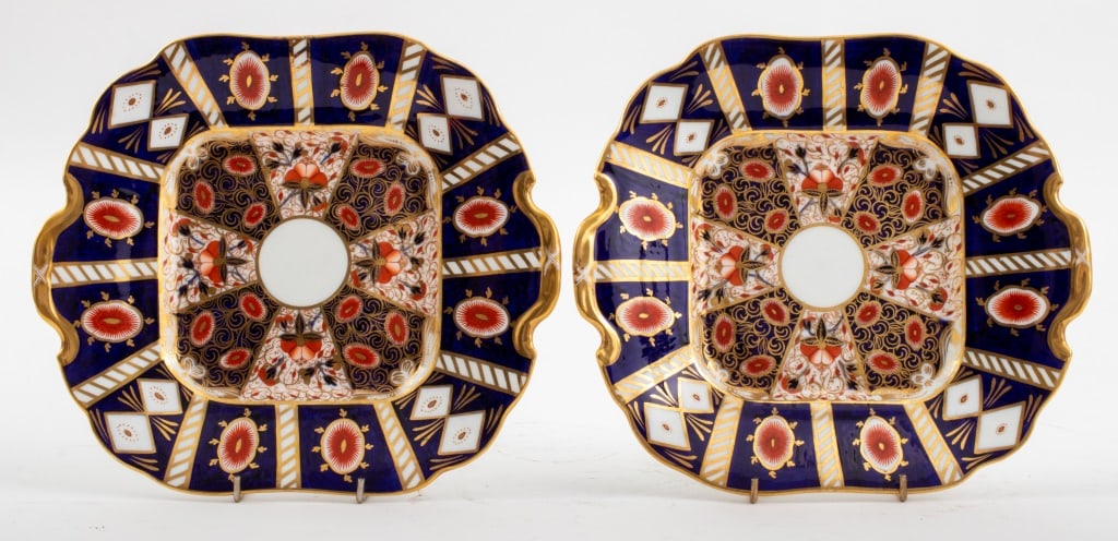 Mintons Porcelain "Old Imari" Square Dishes, 2 (1 of 8)