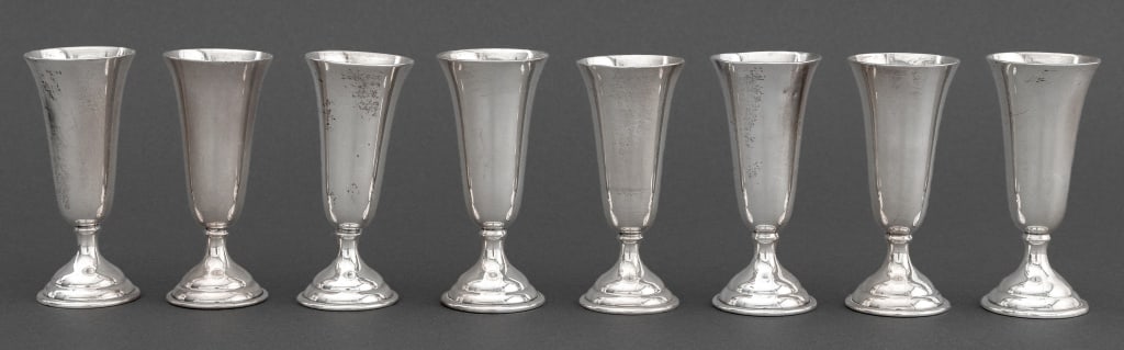 Julius Randahl Sterling Silver Cordials, 8 (1 of 8)