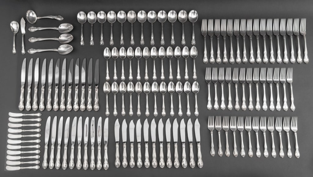 Gorham Silver Plate Dinner Service, 128 Pcs. (1 of 8)