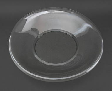 Italian Murano Art Glass Centerpiece Bowl: Italian Murano Art Glass Centerpiece Bowl. 3.75" H x 18.75" Diameter. Provenance: From a Vintage Collection of Italian Designer Furniture Samples. Keywords: Art Glass, Venetian Glass, Italian Glass, H