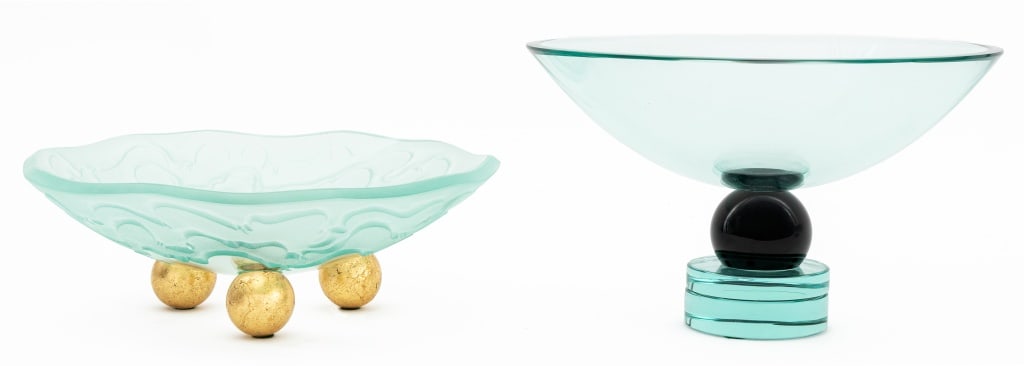 Salvatore Polizzi Art Glass Centerpiece Bowls, 2 (1 of 11)