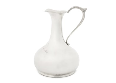 Cartier Pewter Modernist Style Pitcher