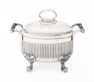Sheffield Attr. Silver Plate Chafing Dish