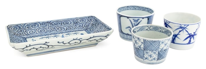 Japanese Blue & White Porcelain Articles, 4