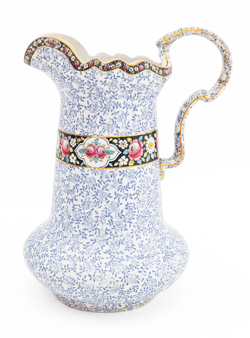 Crown Pottery Longton Pottery Washbasin Pitcher (1 of 8)