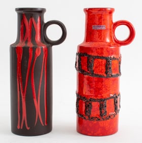 Mid-Century Modern "Fat Lava" Pitchers, 2