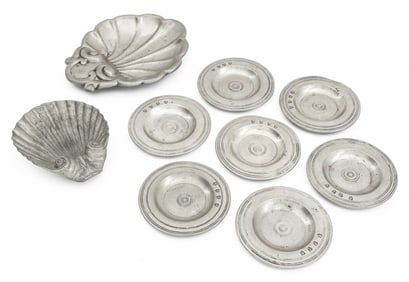 European & English Pewter Dishes, 9