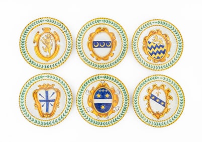 Italian Glazed Ceramic Bowls, 6