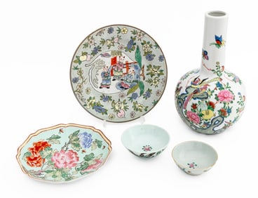 Chinese Famile Rose Porcelain Articles, 5