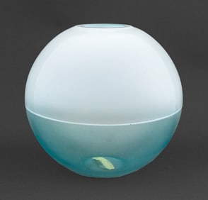 Barbini Murano Art Glass Spherical Vase