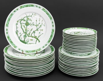 Limoges Ceralene "Fleur de Jade" Service for 12